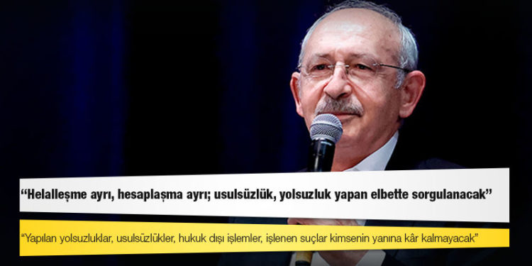 CHP'den "helalleşme" açıklaması: Helalleşme ayrı, hesaplaşma ayrı; usulsüzlük, yolsuzluk yapan elbette sorgulanacak