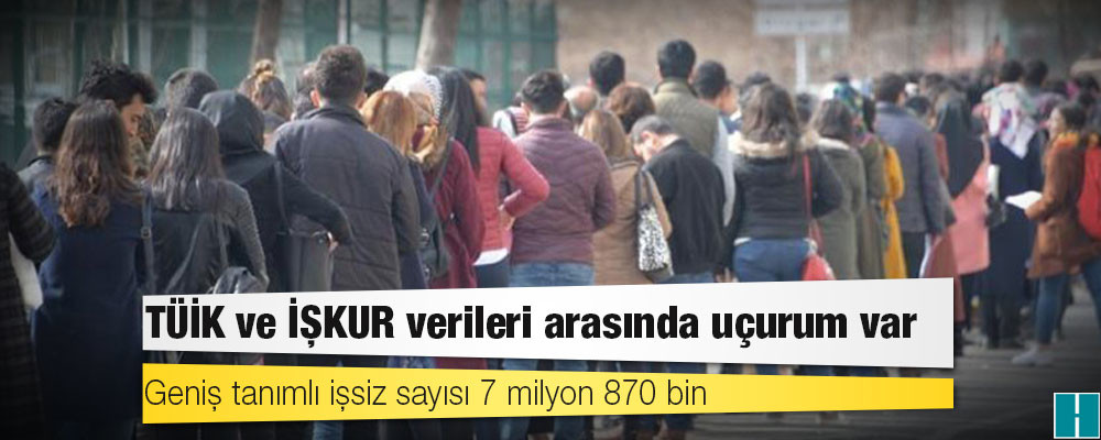 DİSK-AR: Geniş tanımlı işsiz sayısı 7 milyon 870 bin; TÜİK ve İŞKUR verileri arasında uçurum var