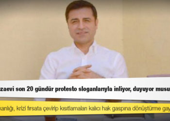 Demirtaş: Adalet Bakanlığı, krizi fırsata çevirip kısıtlamaları kalıcı hak gaspına dönüştürme gayretinde