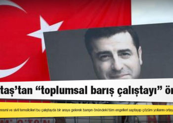 Demirtaş'tan "toplumsal barış çalıştayı" önerisi