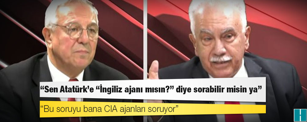 Doğu Perinçek, Mehmet Eymür sorusu üzerine yayını terk etti: Sen Atatürk'e 'İngiliz ajanı mısın?' diye sorabilir misin ya; ABD'nin aleti oluyorsunuz