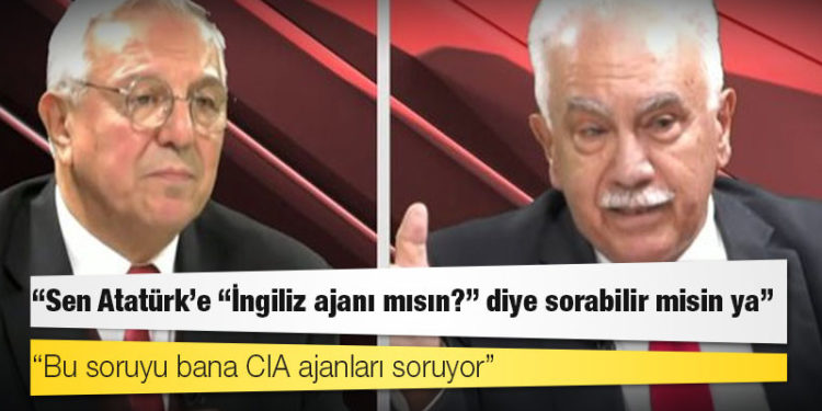 Doğu Perinçek, Mehmet Eymür sorusu üzerine yayını terk etti: Sen Atatürk'e 'İngiliz ajanı mısın?' diye sorabilir misin ya; ABD'nin aleti oluyorsunuz