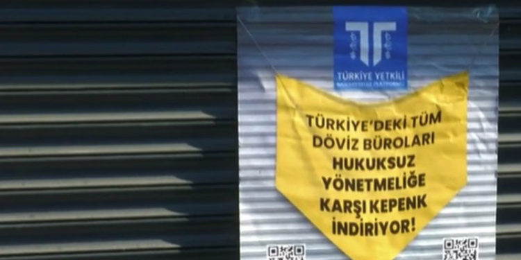 Döviz büroları kepenk indirdi