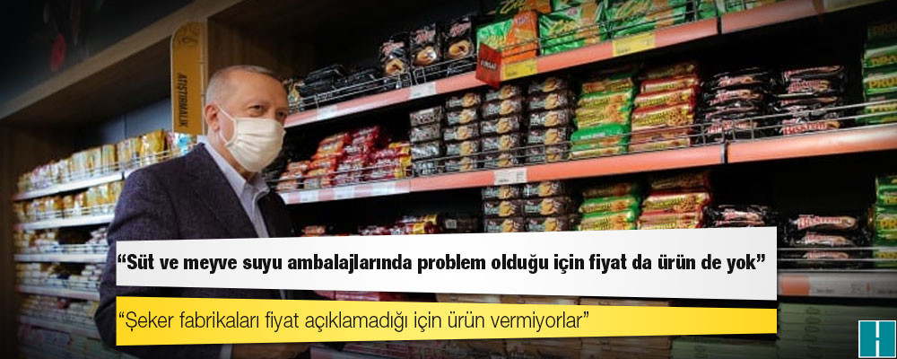 Erdoğan’ın, ‘Bolluk bereket var’ dediği market rafları sallantıda