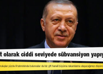 Erdoğan: Uluslararası kuruluşlar yüzde 9 tahmininde bulunsalar da biz çift haneli büyüme rakamlarına ulaşacağımızı düşünüyoruz