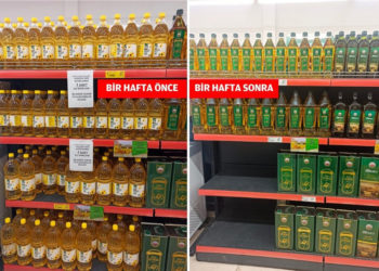 Erdoğan’ın ‘fiyatları uygun’ dediği Tarım Kredi Kooperatifi marketinde sıvı ayçiçek yağı kalmadı