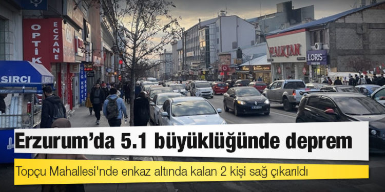 Erzurum'un Köprüköy ilçesinde 5,1 büyüklüğünde deprem meydana geldi