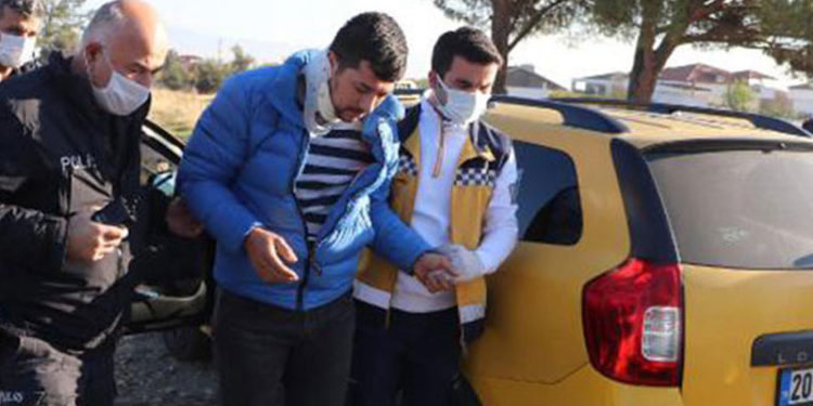 Gasbedildiğini söyleyen taksici kendi kendini yaralamış