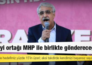 HDP Eş Genel Başkanı Sancar: Seçimlerde hedefimiz yüzde 15'in üzeri; aksi takdirde kendimizi başarısız sayacağız