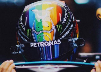 Hamilton, Katar’da gökkuşağı kaskıyla dayanışma mesajı verdi