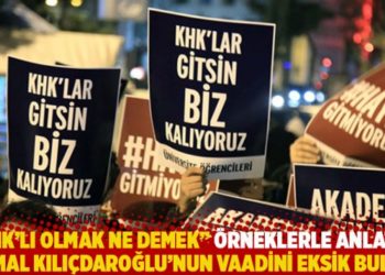 'KHK'lı olmak ne demek' &ouml;rneklerle anlattı, Kılı&ccedil;daroğlu'nun vaadini eksik buldu