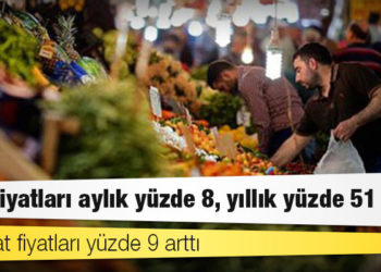 Kamu-Ar: Gıda fiyatları aylık yüzde 8, yıllık yüzde 51 arttı
