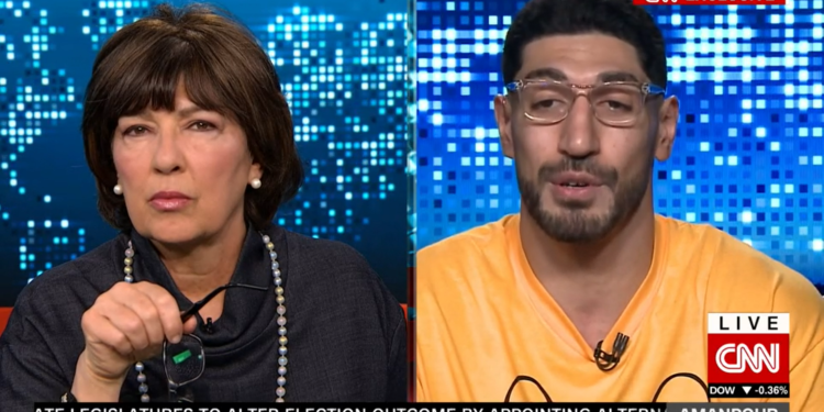 Kanter CNN’den Amanpour’a konuştu: Çin’in insan hakları ihlallerine karşı konuşmaktan korkuyorlar