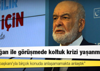 Karamollaoğlu: Erdoğan ile görüşmede koltuk krizi yaşanmadı; Cumhurbaşkanı'yla birçok konuda anlaşamamakta anlaştık