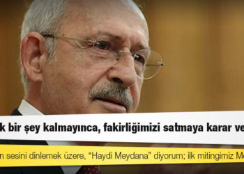 Kılıçdaroğlu: Milletimizin sesini dinlemek üzere, “Haydi Meydana” diyorum; ilk mitingimiz Mersin'de