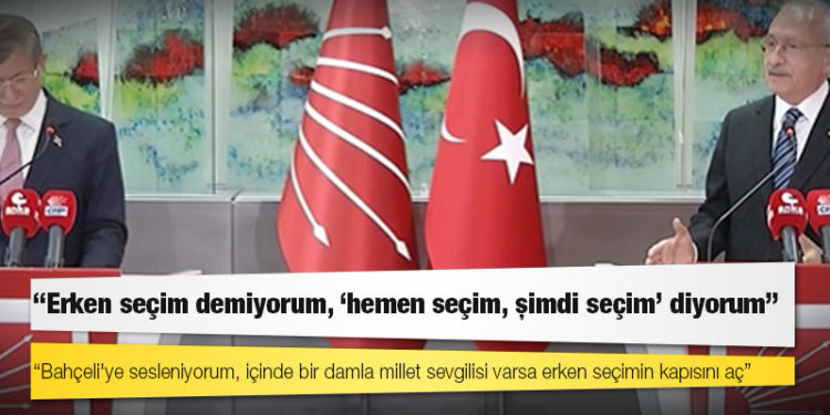 Kılıçdaroğlu'ndan Bahçeli'ye: Yüreğinde bir damla millet sevgisi varsa, erken seçimin kapısını aç kardeşim, yazıktır günahtır bu millete