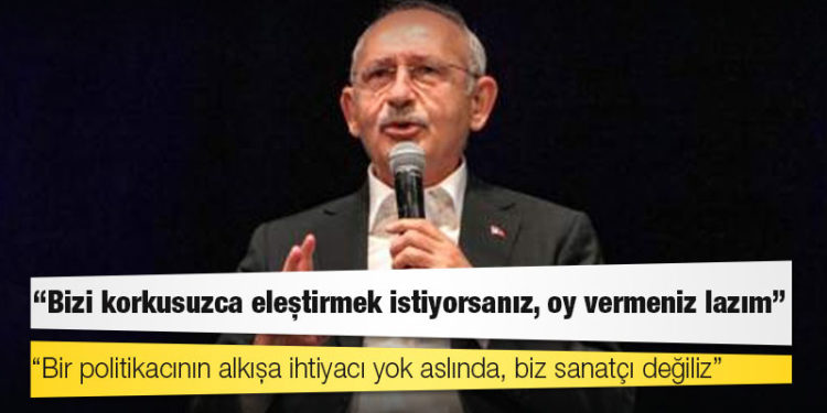 Kılıçdaroğlu'ndan gençlere: Bizi korkusuzca eleştirmek istiyorsanız, oy vermeniz lazım