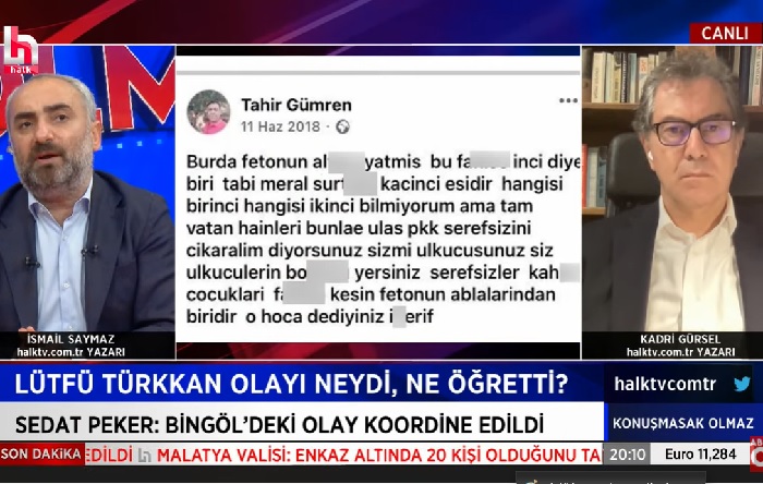 Lütfü Türkkan’ın küfrettiği Tahir Gürmen, Akşener’e küfrettiği için hapis cezası almış!