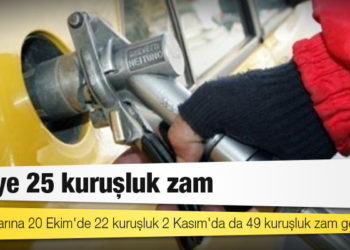 LPG'ye 25 kuruşluk zam