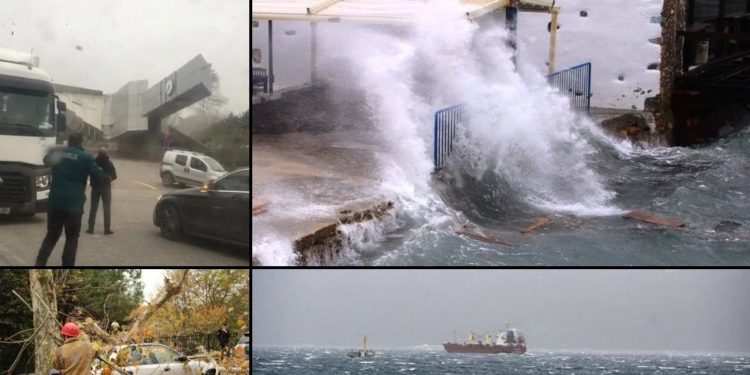 Lodos İstanbul’u vurdu: 4 kişi öldü, çatılar uçtu, ağaçlar devrildi, hava ulaşımı durdu…