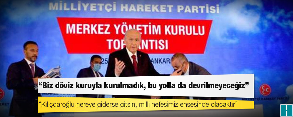 MHP lideri Devlet Bahçeli: Finans oligarşisinin çürük azı dişlerini teker teker söker, sahiplerinin avucuna bırakmayı da hamdolsun biliriz