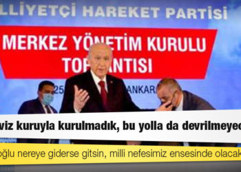 MHP lideri Devlet Bahçeli: Finans oligarşisinin çürük azı dişlerini teker teker söker, sahiplerinin avucuna bırakmayı da hamdolsun biliriz
