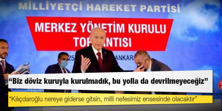 MHP lideri Devlet Bahçeli: Finans oligarşisinin çürük azı dişlerini teker teker söker, sahiplerinin avucuna bırakmayı da hamdolsun biliriz