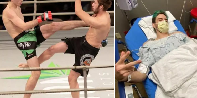 MMV dövüşçüsü antrenmanda testisini kaybetti!