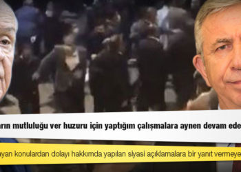 Mansur Yavaş'tan Bahçeli'ye: İlgimiz olmayan konulardan dolayı hakkımda yapılan siyasi açıklamalara bir yanıt vermeyeceğim