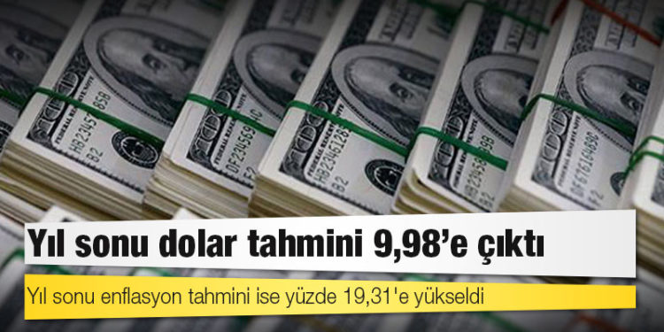 Merkez Bankası anketi: Yıl sonu dolar tahmini 9,98'e çıktı