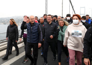 Millet İttifakı liderleri İstanbul Maratonu’na katıldı: Göğüs numaraları dikkat çekti