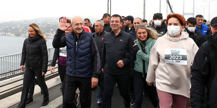 Millet İttifakı liderleri İstanbul Maratonu’na katıldı: Göğüs numaraları dikkat çekti