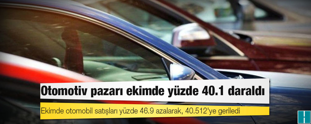 Otomotiv pazarı ekimde yüzde 40.1 daraldı