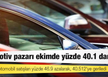 Otomotiv pazarı ekimde yüzde 40.1 daraldı