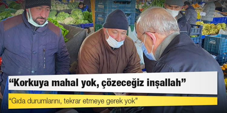 Pazar alışverişine giden Kılıçdaroğlu: Gıda durumlarını, tekrar etmeye gerek yok, korkuya mahal yok, çözeceğiz inşallah