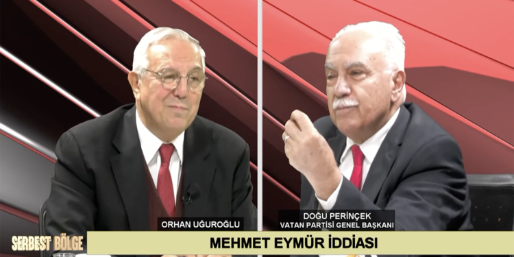 Perinçek, ‘İngiliz ajanı’ iddialarının sorulması üzerine yayını terk etti