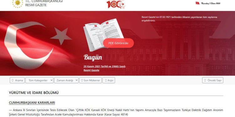 Resmi Gazete internet sitesi bir saat 10 dakika sonra açıldı