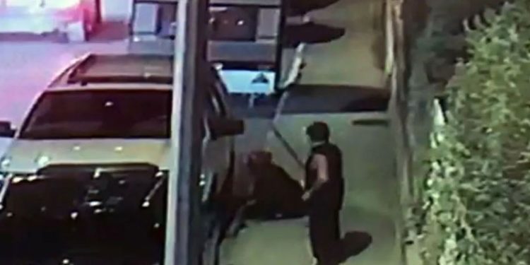 Samuray kılıcıyla işlenen cinayetin görüntüsü ortaya çıktı