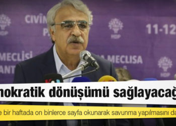 Sancar: Mahkeme bir haftada on binlerce sayfa okunarak savunma yapılmasını dayatıyor