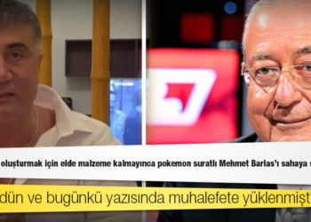 Sedat Peker: Korku iklimi oluşturmak için elde malzeme kalmayınca pokemon suratlı Mehmet Barlas’ı sahaya sürmüşler