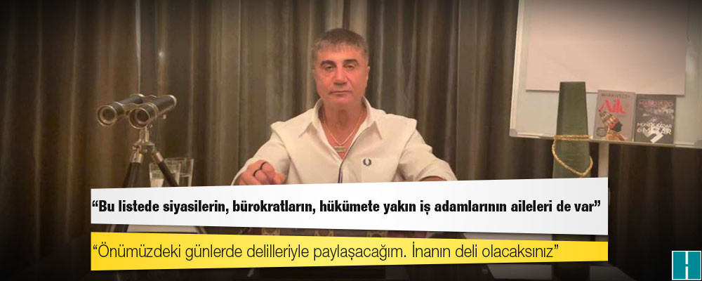 Sedat Peker'den 'yasadışı bahis' iddiası: "Bu listede siyasilerin, bürokratların, hükümete yakın iş adamlarının aileleri de var"