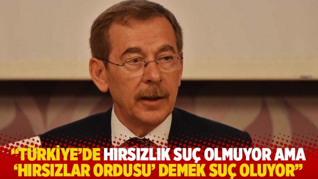 "Türkiye'de hırsızlık suç olmuyor ama 'hırsızlar ordusu' demek suç oluyor"