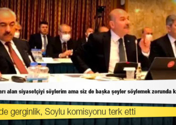 TBMM'de gerginlik, Soylu komisyonu terk etti