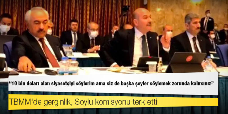 TBMM'de gerginlik, Soylu komisyonu terk etti