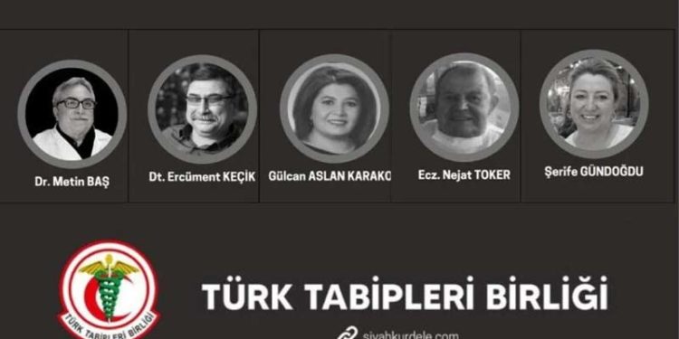 TTB: Koronavirüs nedeniyle son 24 saatte 5 sağlık çalışanı daha yaşamını yitirdi