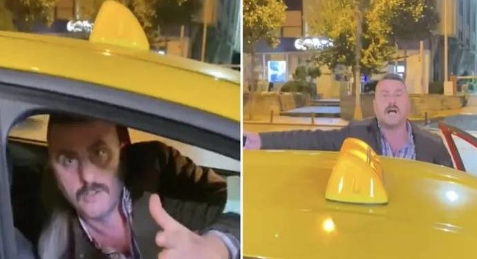 Taksiciden gazeteciye küfür ve tehdit: Kafana sıkarım