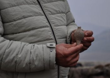 Taşlıgeçit Höyüğü'nde Roma dönemine ait parfüm şişesi bulundu
