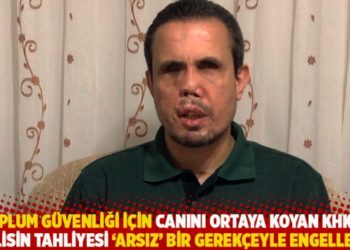 Toplum g&uuml;venliği i&ccedil;in canını ortaya koyan KHK'lı polisin tahliyesi 'arsız' bir gerek&ccedil;eyle engellendi