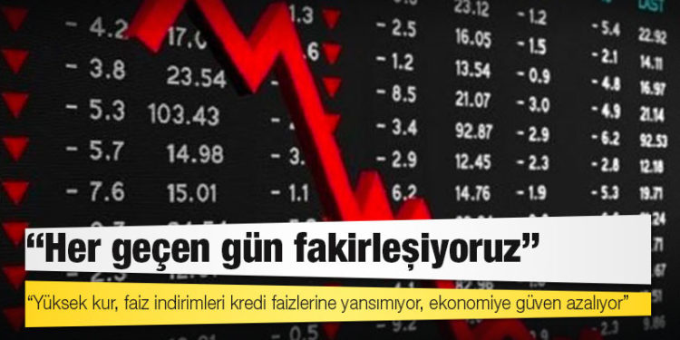 TÜSİAD Baş Ekonomisti Altınsaç: Yüksek kur, faiz indirimleri kredi faizlerine yansımıyor, ekonomiye güven azalıyor, her geçen gün fakirleşiyoruz