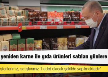 Türkiye yeniden karne ile gıda ürünleri satılan günlere döndü